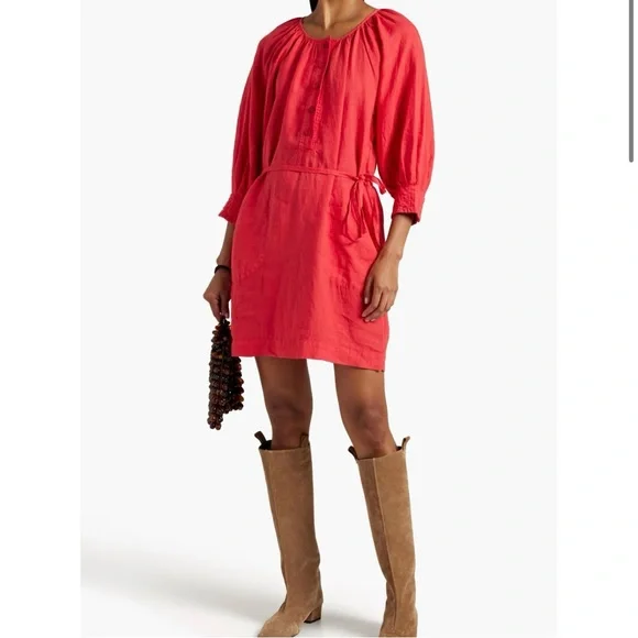 Joie | Dresses | Joie Red Landra 34 Sleeve 0 Linen Sheath Dress With Tie S | Poshmark Joie | Dresses | Joie Red Landra 34 Sleeve 0 Linen Sheath Dress With Tie S | Poshmark